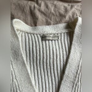 White Cardigan with Buttons